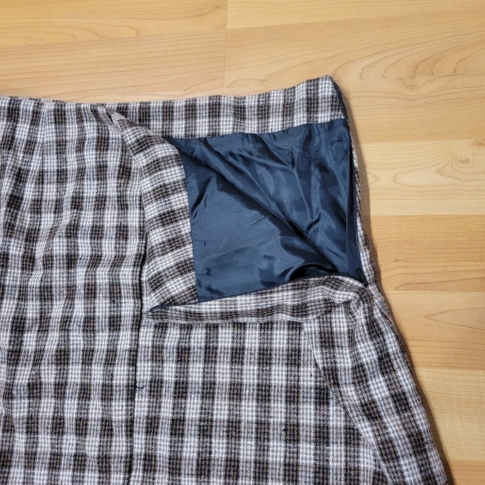 𝅺Harper Heritage Plaid Preppy School Girl Mini Skirt Size L NWT - Picture 5 of 6